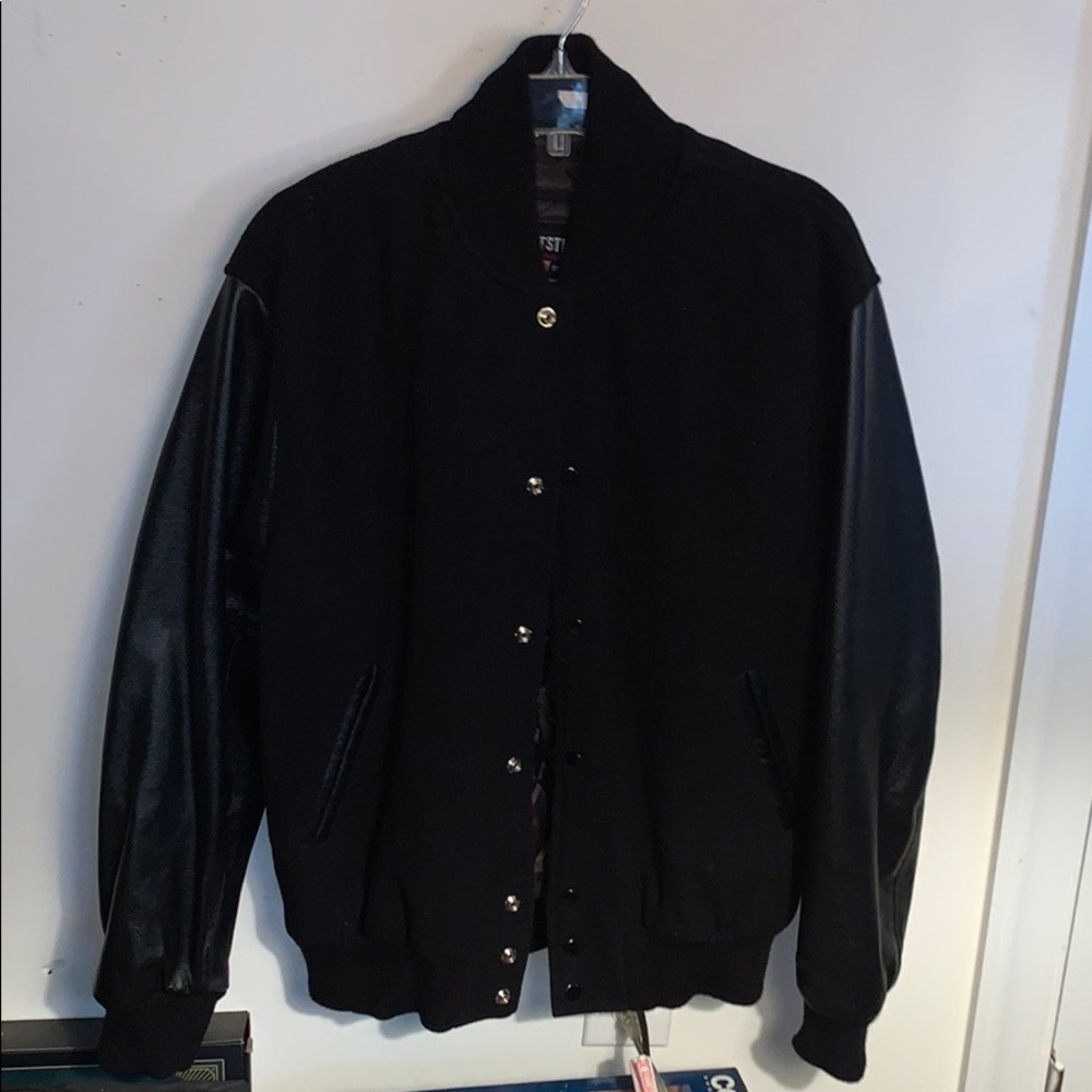 80’s Look! Steven Strauss Leather Bomber Coat